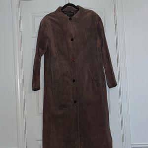 Suede, EUC, Centigrade brown suede trench